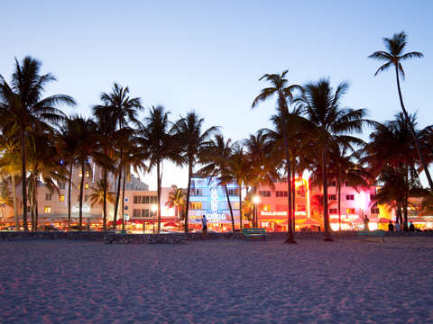 Ocean drive from the beach