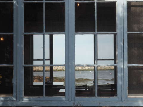 View through to water