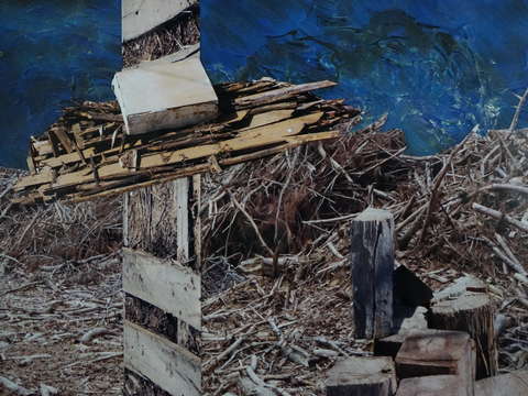 Landscape with pier and dock
