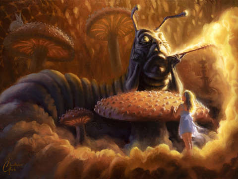 Alice in wonderland advice from a caterpillar