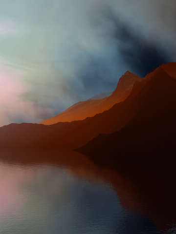 Sunset in the mountains