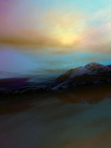 Sunset in the mountains 2