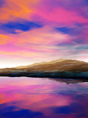 Sunset in the mountains 3