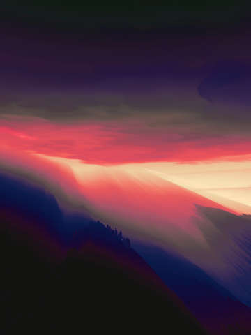 Sunset in the mountains 4
