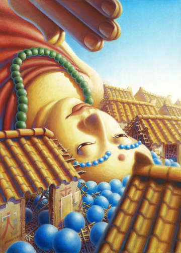 Fallen buddha
