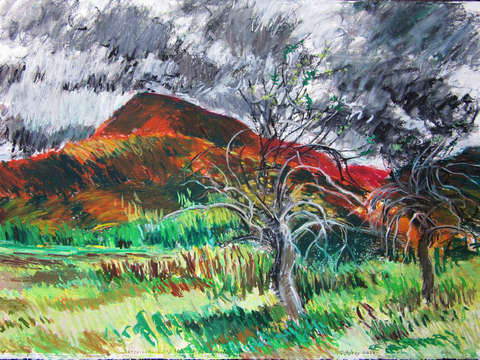 Mt norwottuck and apple trees holyoke mountain r 5
