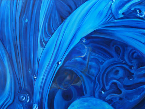 Venetian blue swirl