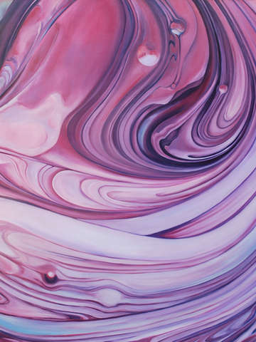 Lilac metallic swirl