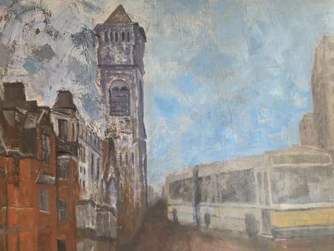 Bus on clarendon street
