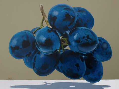Floating grapes
