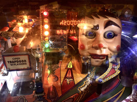 Creepy clown pinball