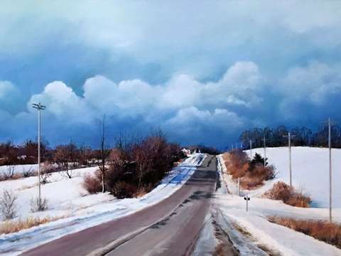 Newport road in february