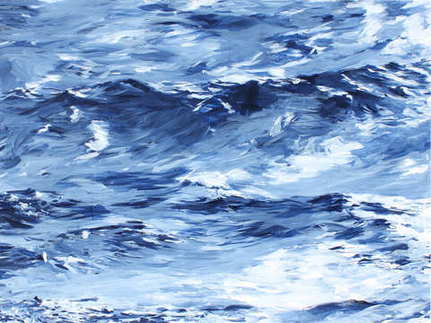 Navy blue sea