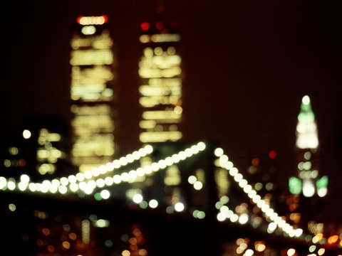 World trade center blur