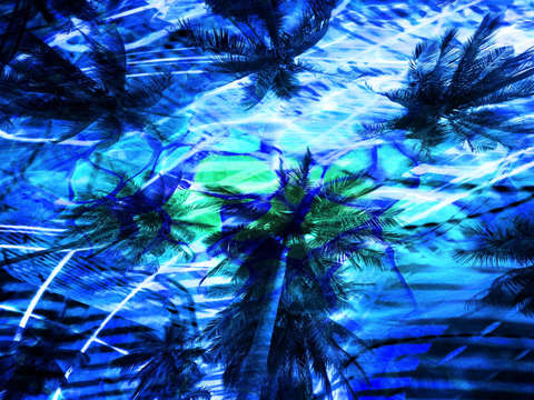 Blue tropical paradise
