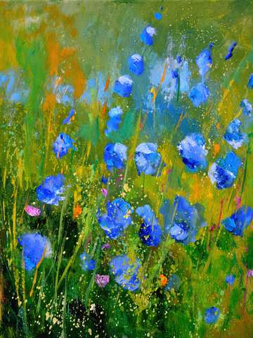 Blue wild flowers