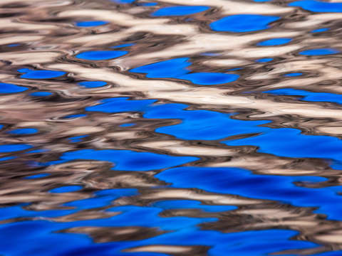 Silver and blue