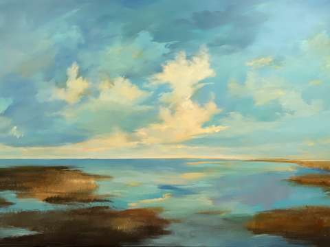 Teal marsh