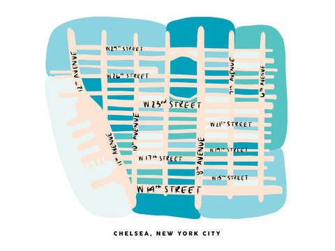 Chelsea nyc map