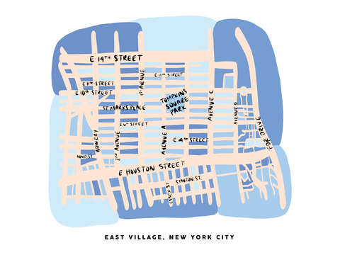East village nyc map