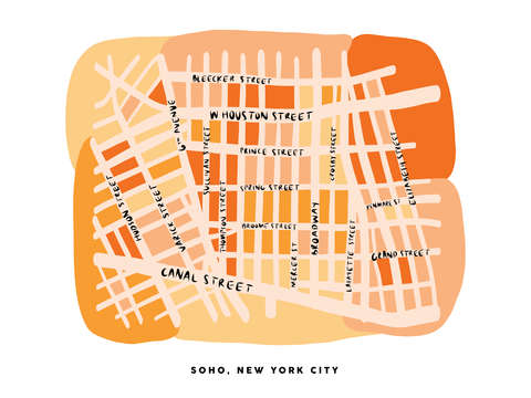 Soho nyc map