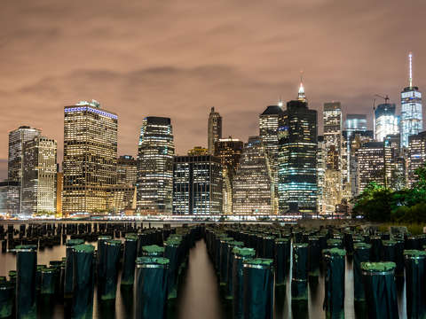 Manhattan from brooklyn bridge park