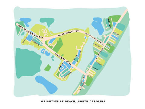 Wrightsville beach map
