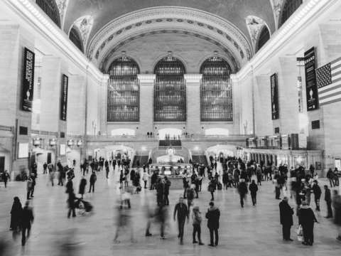 Grand central black and white