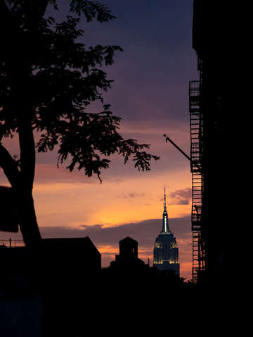 Empire state building blending in