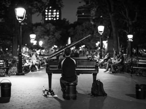 Washington square park pianist