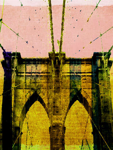 Brooklyn bridge yellow