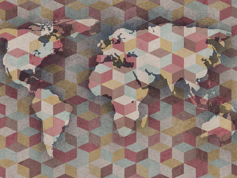 Modern world map vi