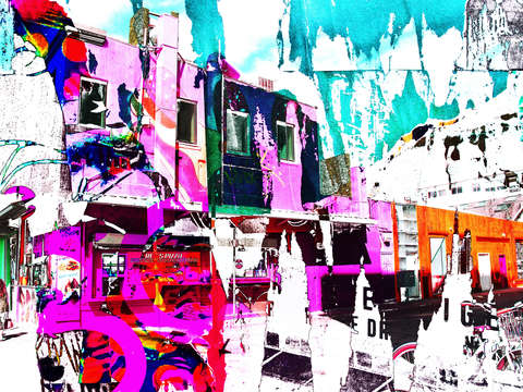 Colorful venice beach