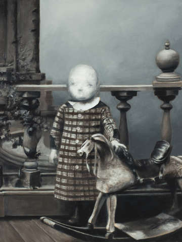Child with rocking horse 2