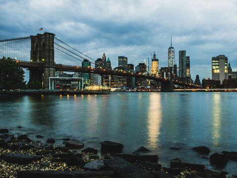 Brooklyn bridge sunrise