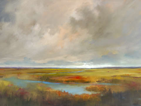Sunset over the tidal marsh