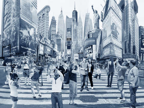 Tourists of new york city