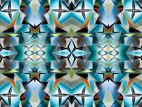 Teleports pattern blue
