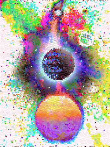 Planets in space surreal background