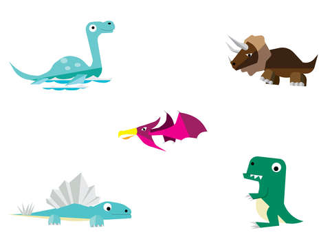 Dinosaurs hanging out
