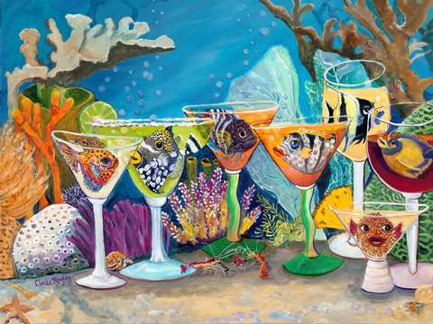 Girls night out at the reef bar