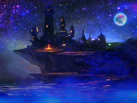Night sky castle
