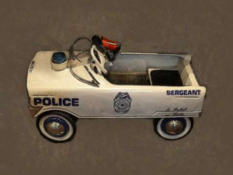 Police pedal car