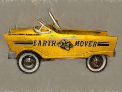 Earth mover pedal car