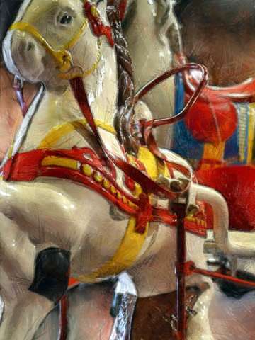 Antique riding toy