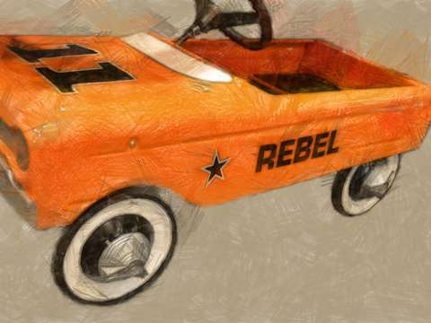 Rebel pedal car