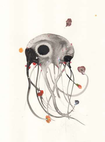 Inky rose cephalopod