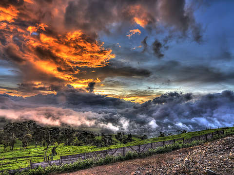 Costa rican sunset