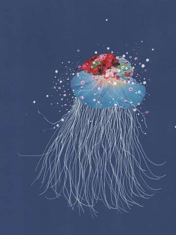 Blue rose jellyfish