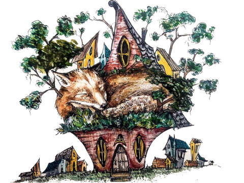 Restful fox